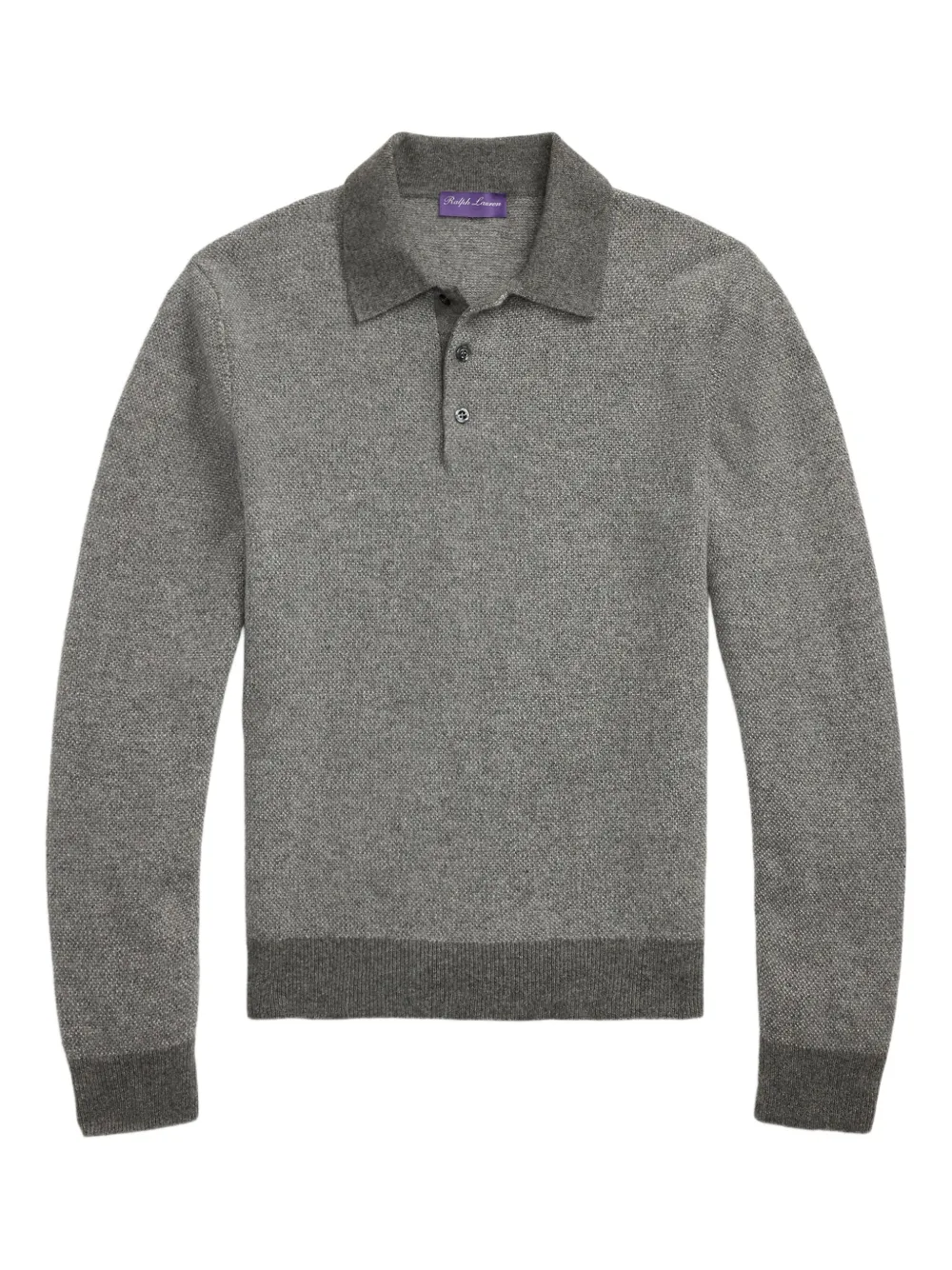 Ralph Lauren Purple Label Kasjmier poloshirt Grijs