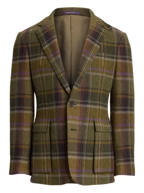 Ralph Lauren Purple Label skotskternet enkeltradet blazer