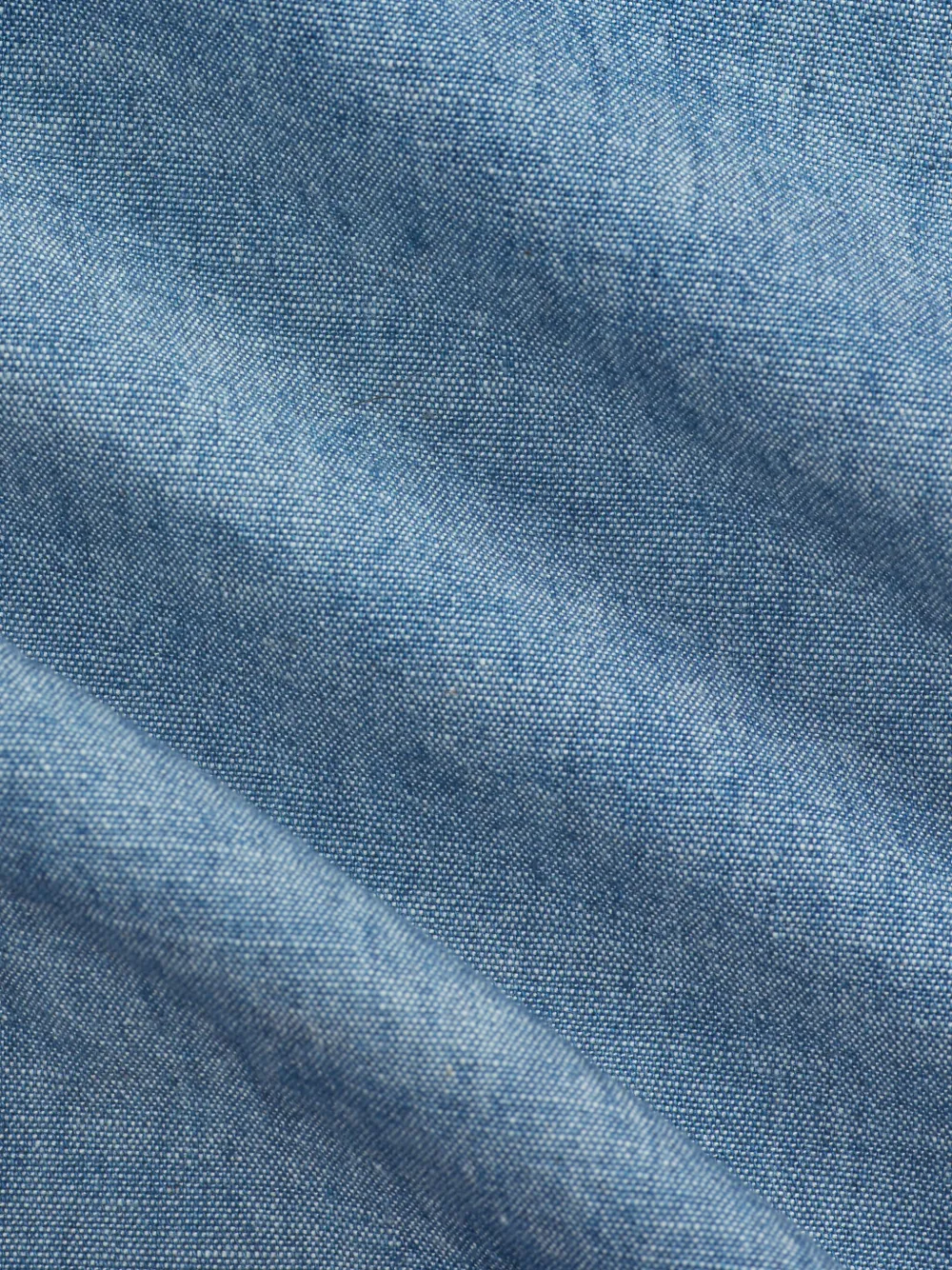 Rrl Button-up Chambray Shirt In Blue