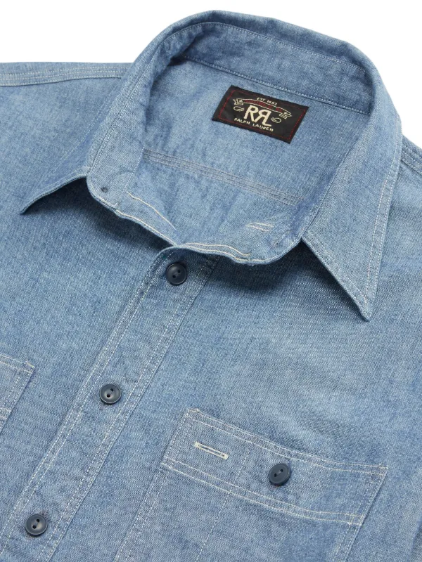 Ralph Lauren RRL button-up Chambray Shirt | Blue | FARFETCH