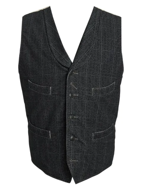 Ralph Lauren RRL chaleco con cuello esmoquin