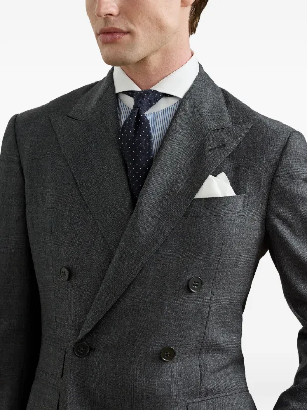 Ralph Lauren Purple Label テーラード ダブルジャケット | グレー