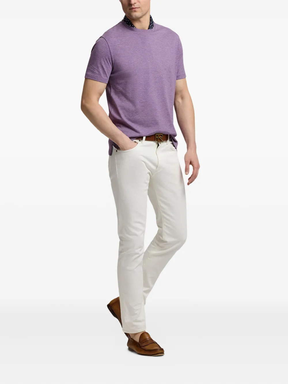 Ralph Lauren Purple Label Katoenen T-shirt - Paars
