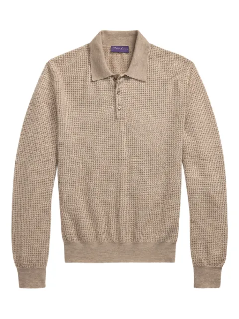 Ralph Lauren Purple Label knitted polo shirt