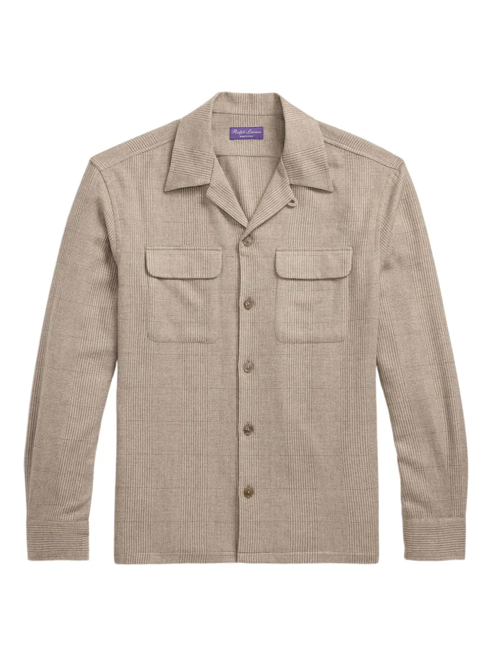 Ralph Lauren Purple Label Geruit overhemd Beige