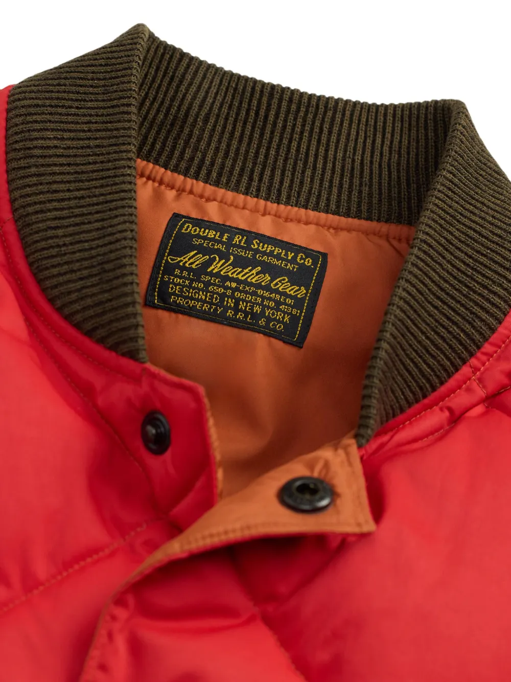 Ralph Lauren RRL Gewatteerde bodywarmer Oranje