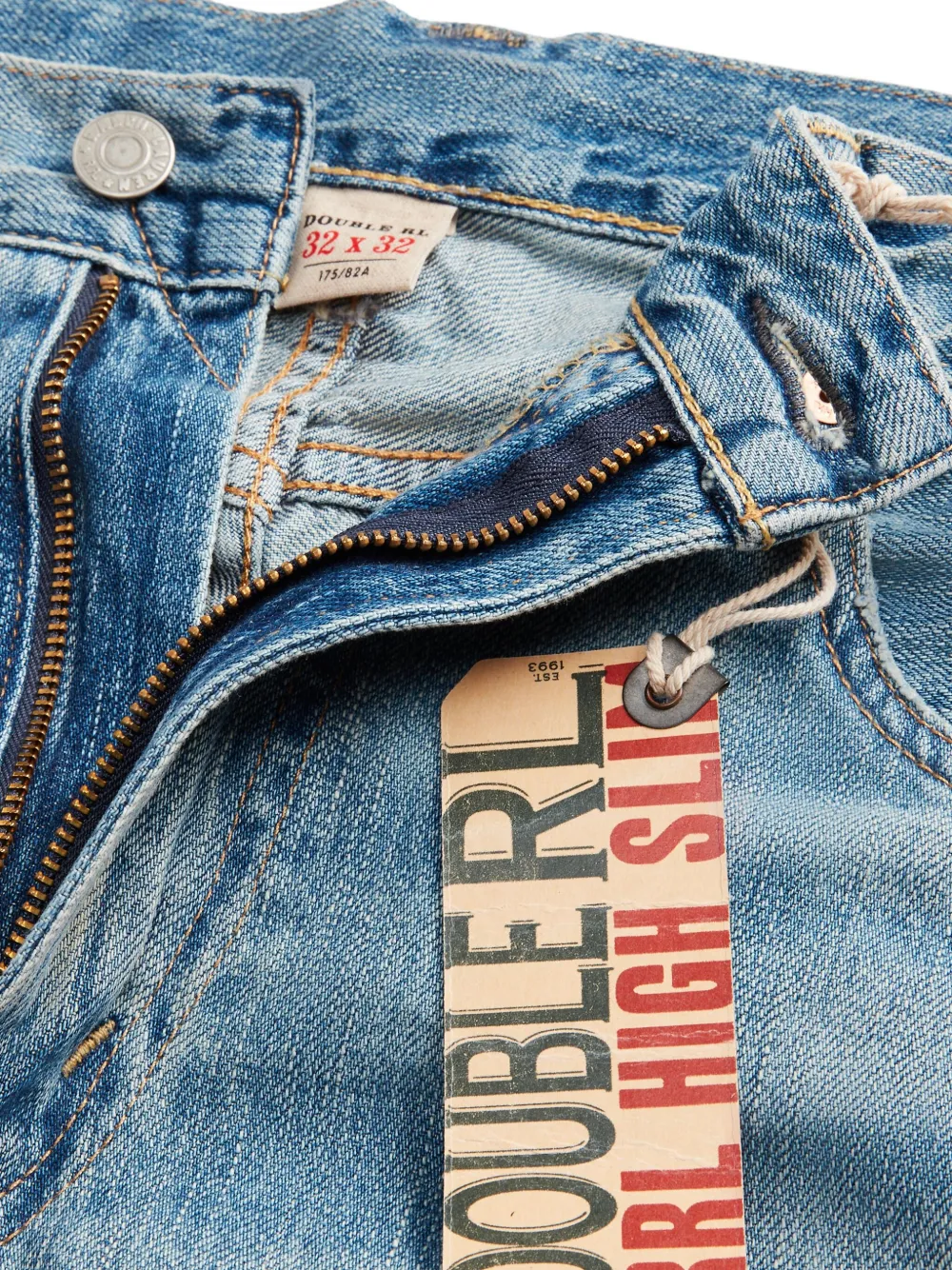 Ralph Lauren RRL Jeans met gerolde pijpen Blauw