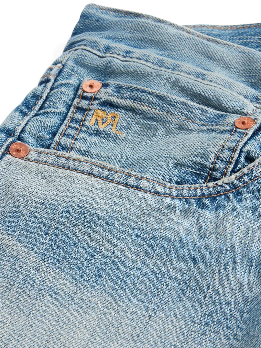 Ralph Lauren RRL Jeans met gerolde pijpen Blauw