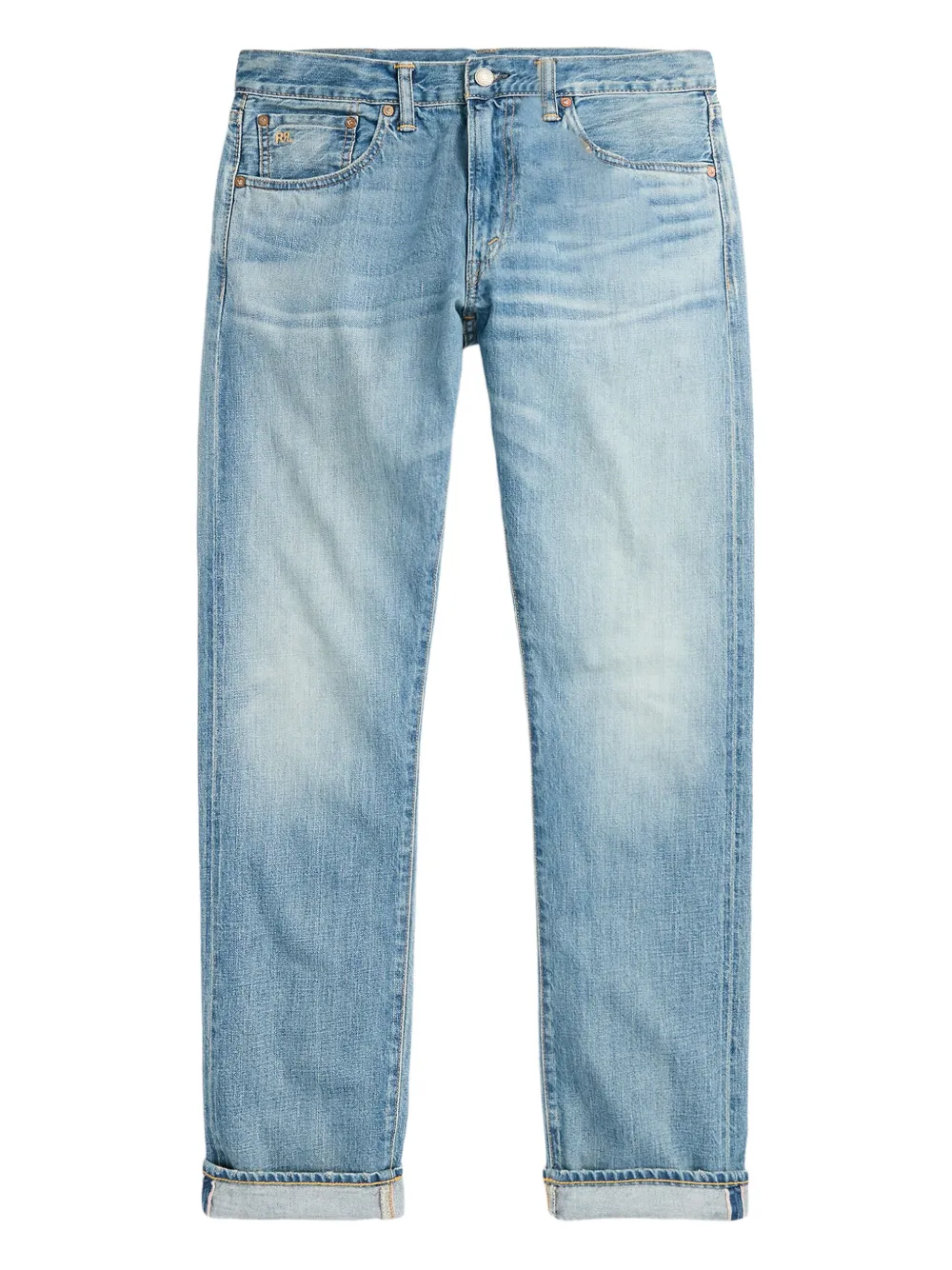 Ralph Lauren RRL Jeans met gerolde pijpen Blauw