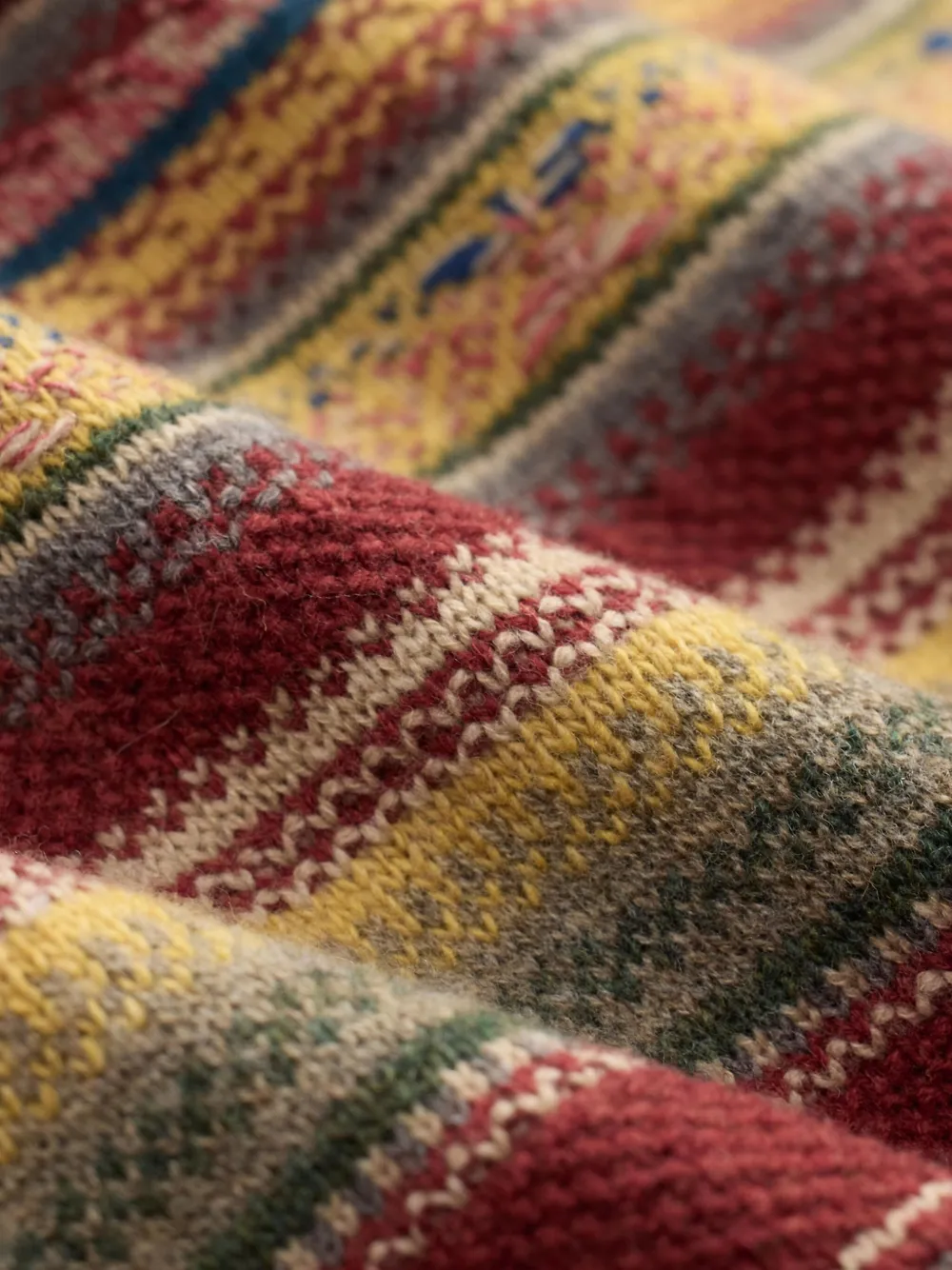 Ralph Lauren RRL Intarsia gebreide trui Rood