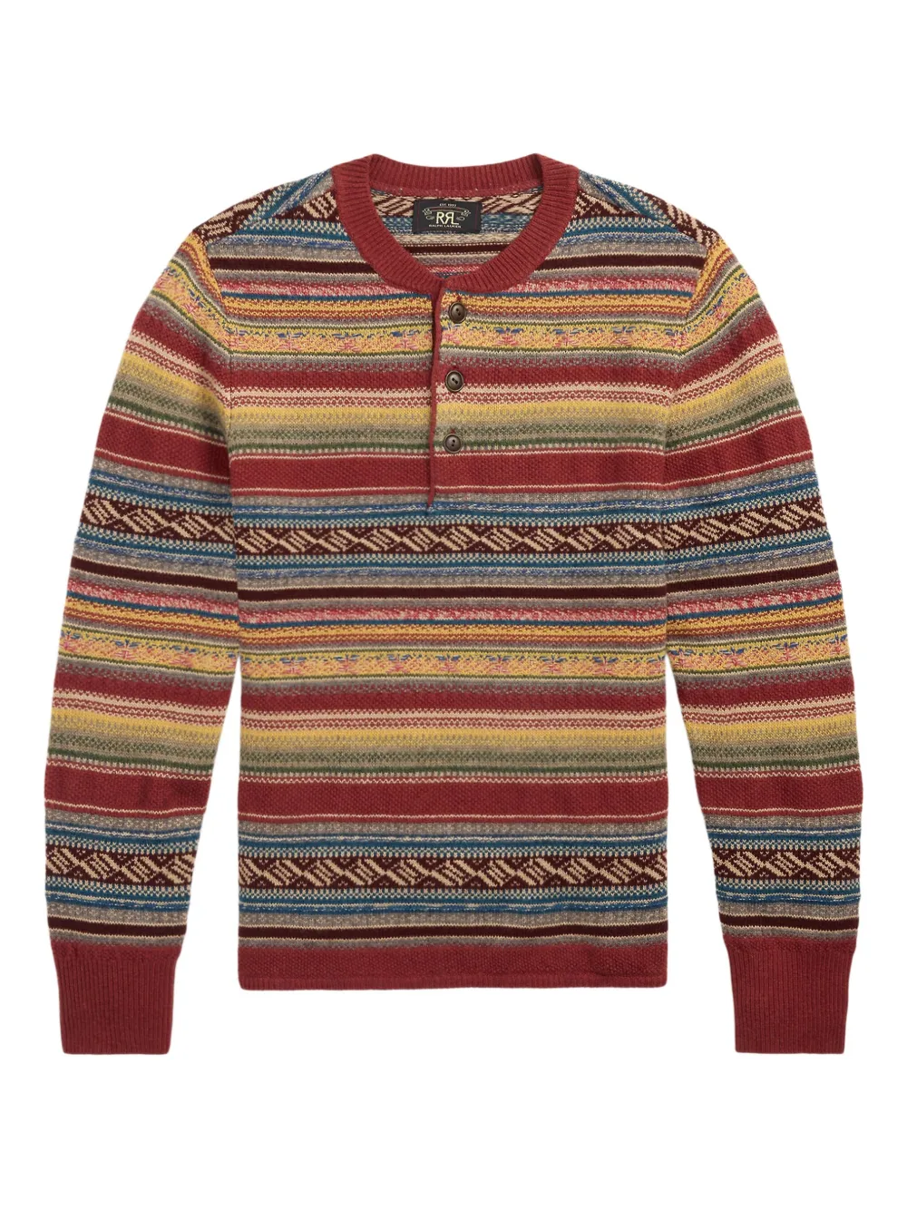Ralph Lauren RRL インターシャニット セーター - レッド Ralph Lauren RRL インターシャニット セーター - レッド