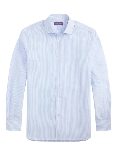Ralph Lauren Purple Label stripe long-sleeve cotton shirt