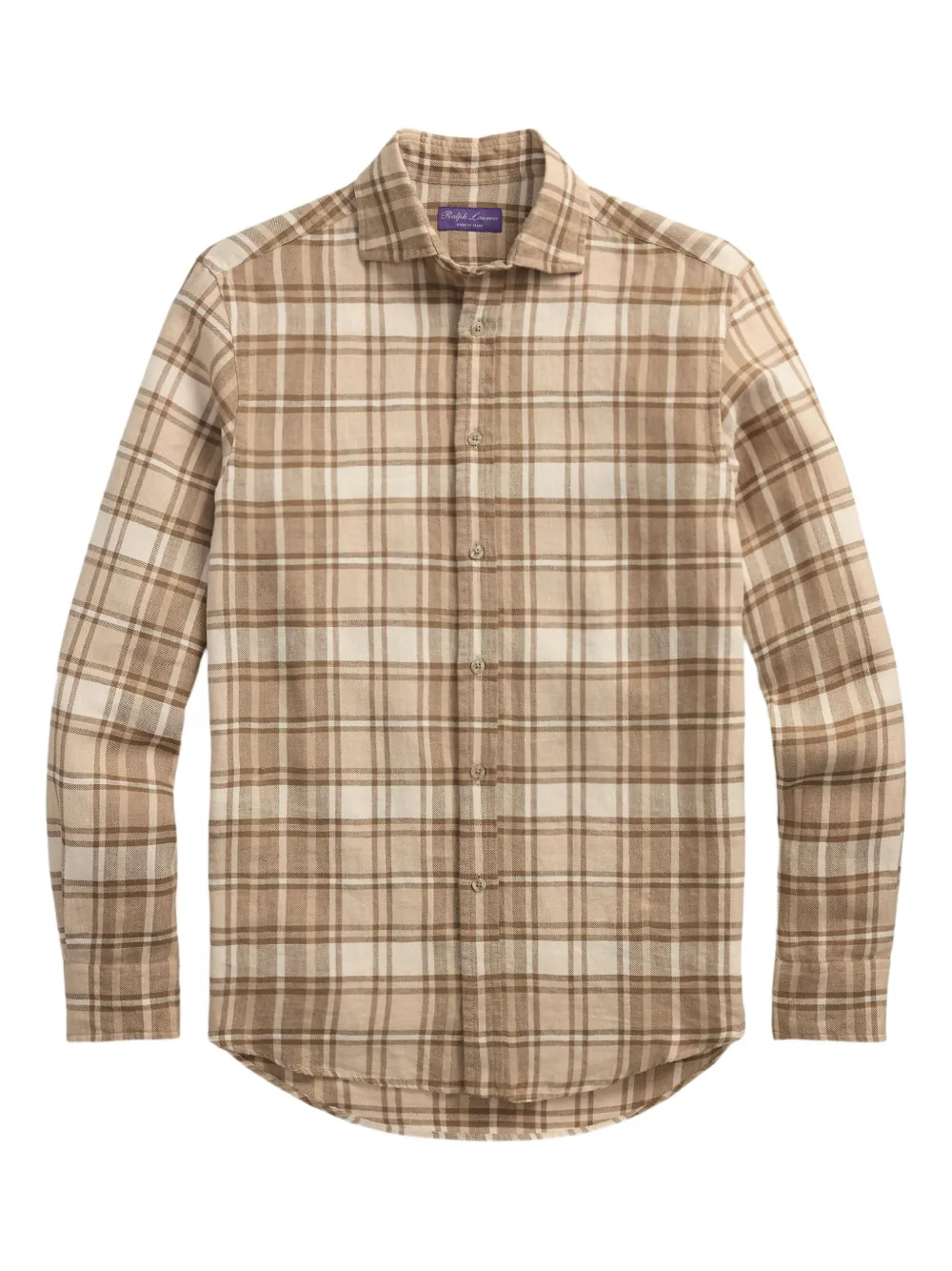 check-print shirt