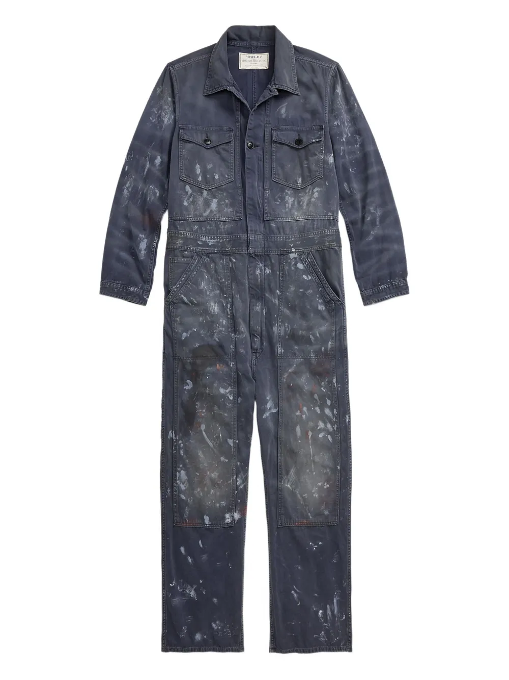 paint-splatter jumpsuit