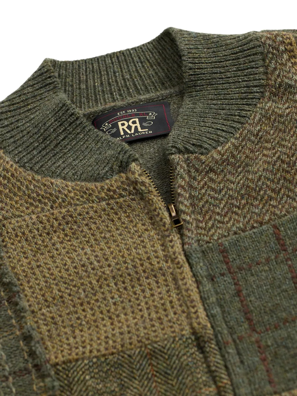 Ralph Lauren RRL Vest met patchwork-design Groen