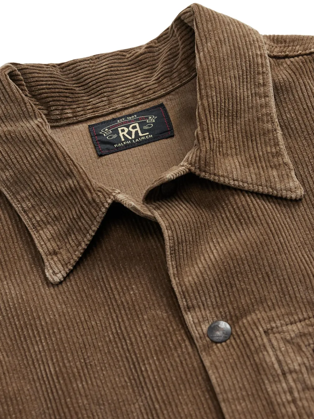 Ralph Lauren RRL Ribfluwelen overhemd Bruin