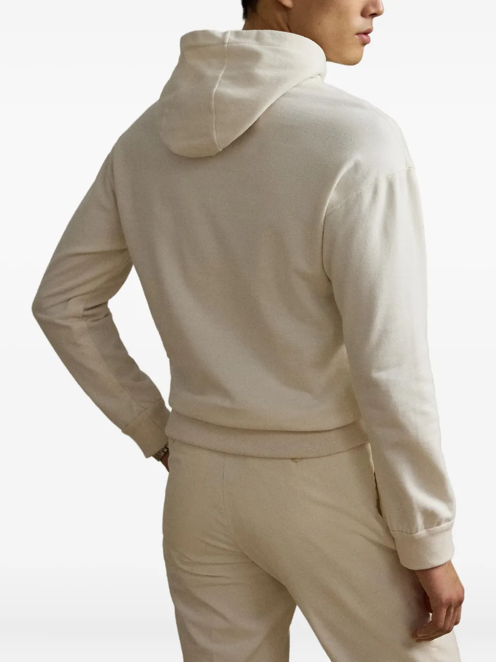 Ralph Lauren Purple Label Hoodie met trekkoord Beige