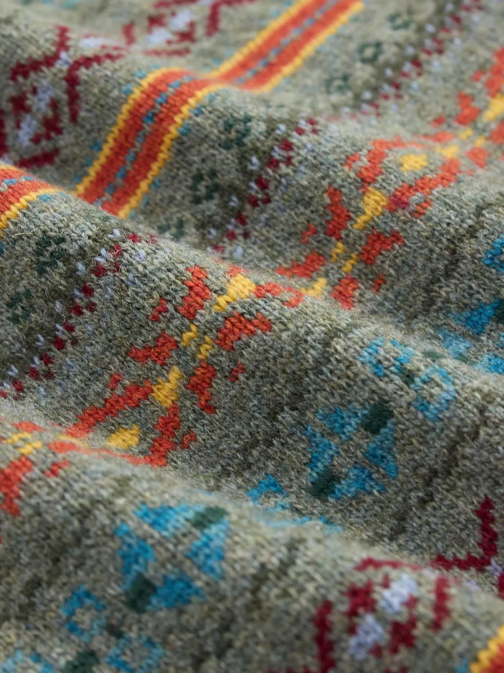 Ralph Lauren RRL Fair Isle gilet met jacquard Groen