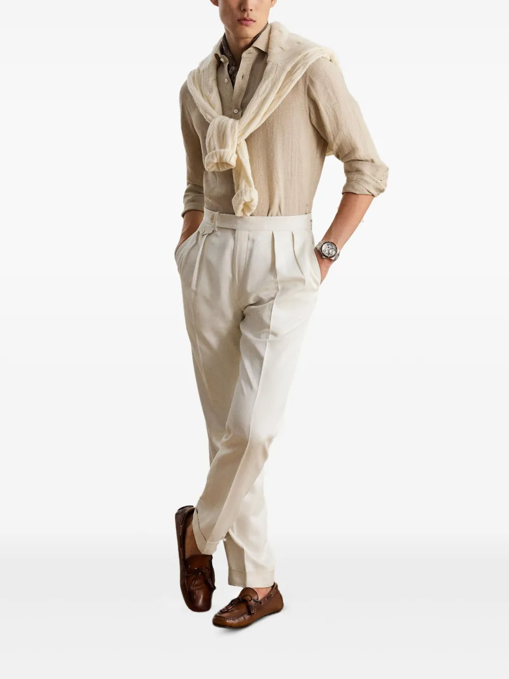Ralph Lauren Purple Label linen shirt - Beige