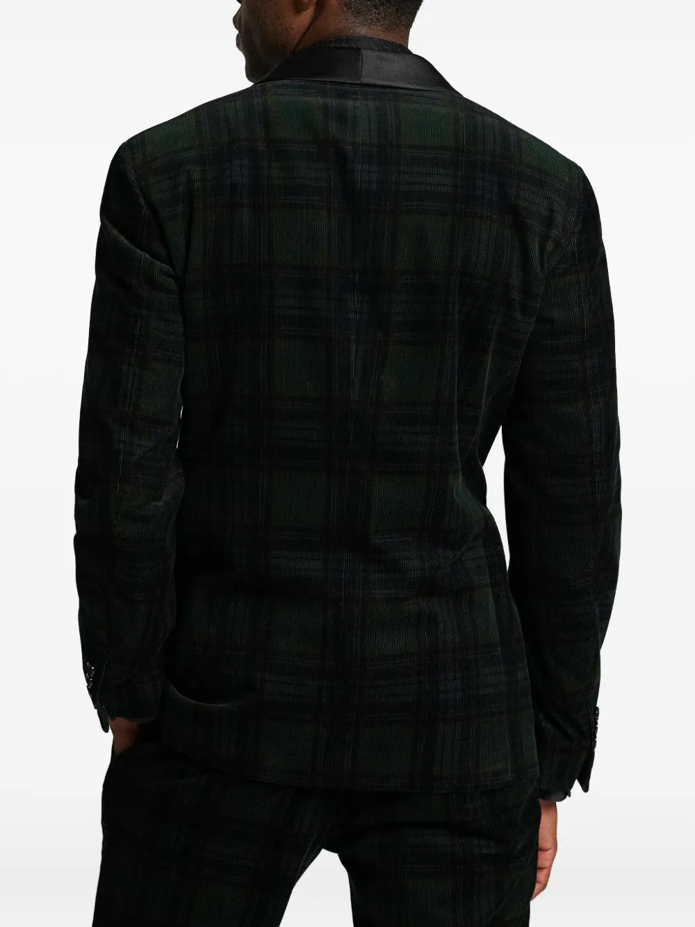 Ralph Lauren RRL Ribfluwelen smoking blazer met sjaalkraag Groen