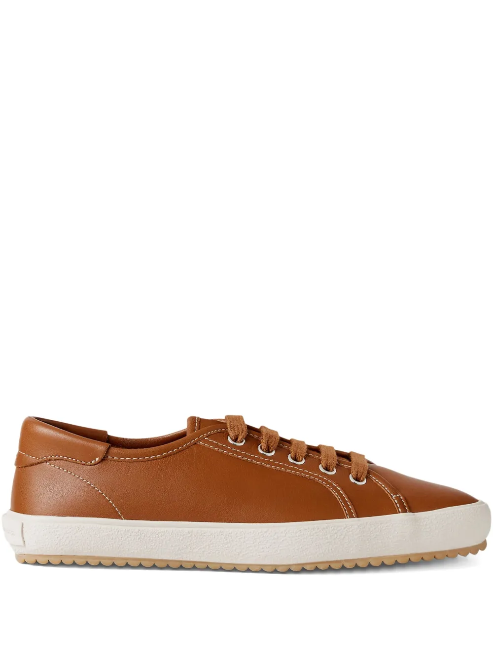 Ralph Lauren Collection Bayston leather lace-up sneakers 002 RL GOLD