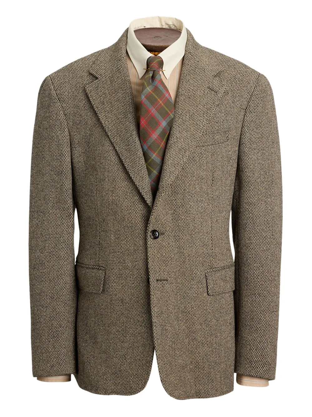 Rrl Three-button Tweed Blazer In Gray