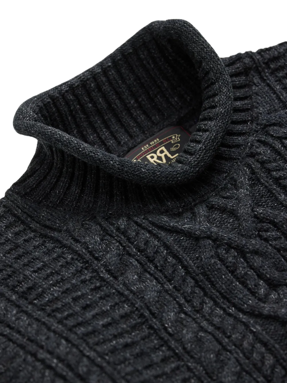 Ralph Lauren RRL Kabelgebreide trui Zwart