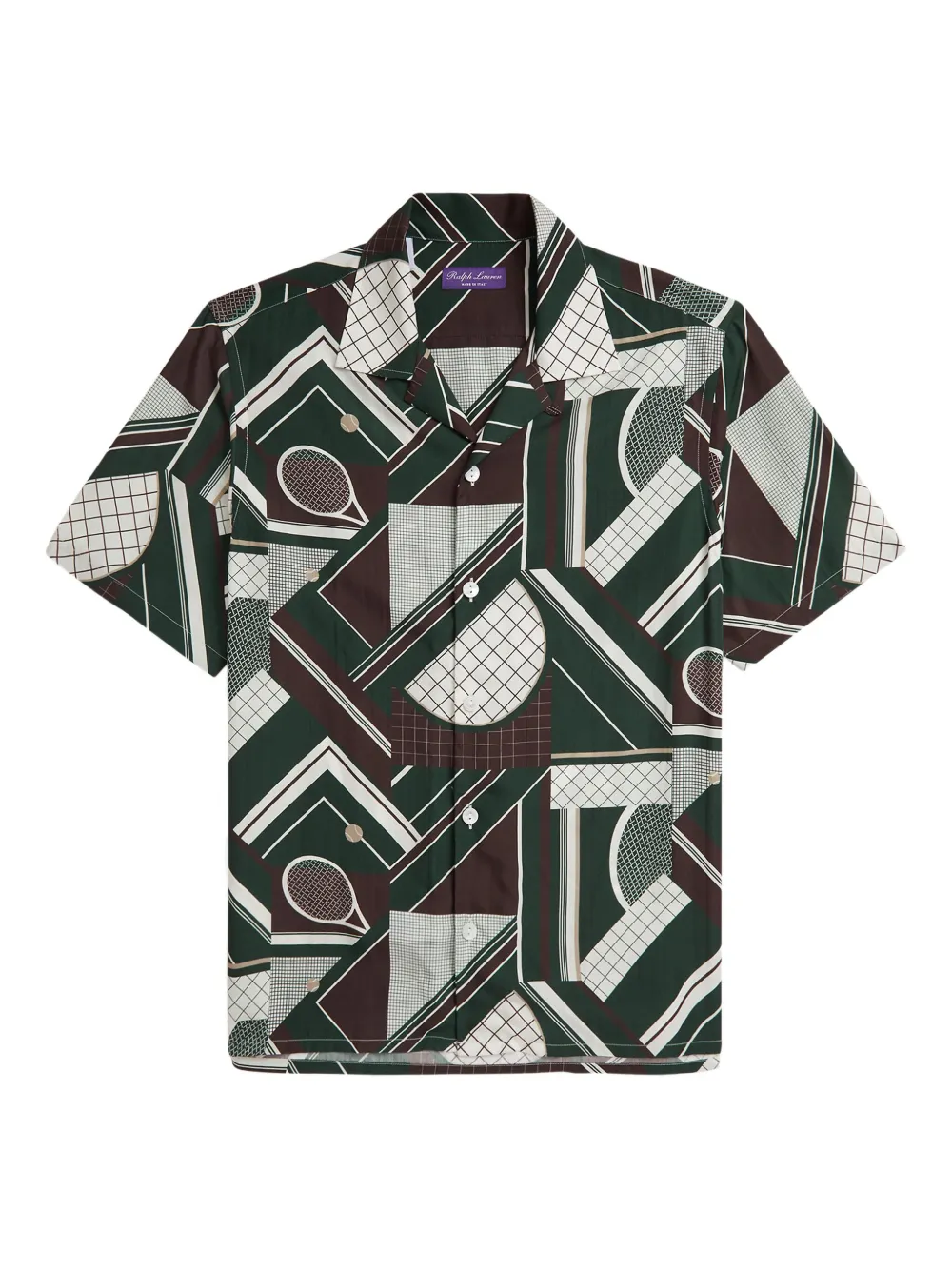 Ralph Lauren Purple Label Overhemd met geometrische print Groen