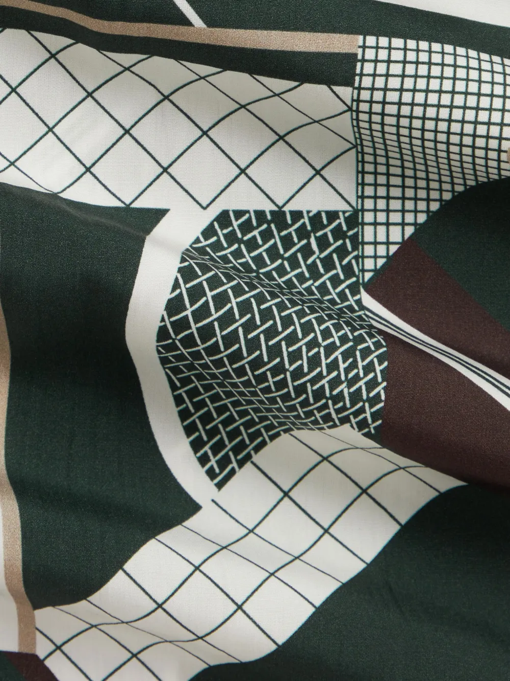 Ralph Lauren Purple Label Overhemd met geometrische print Groen