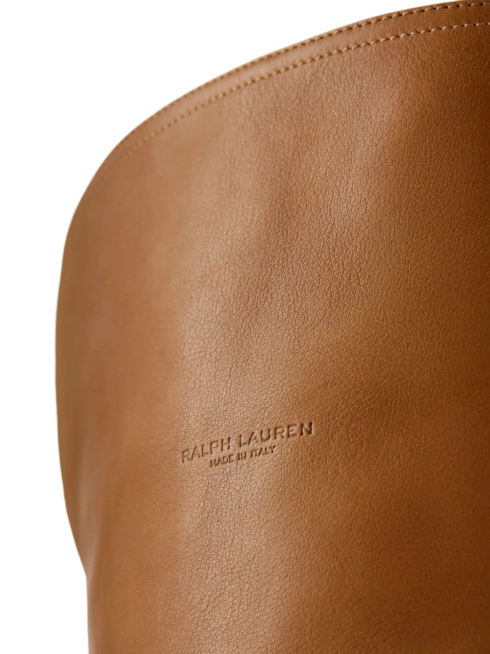Ralph Lauren Collection 55 mm Barnet leren kniehoge laarzen Bruin