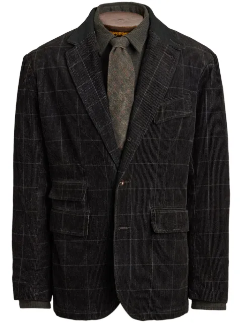 Ralph Lauren RRL corduroy checked blazer