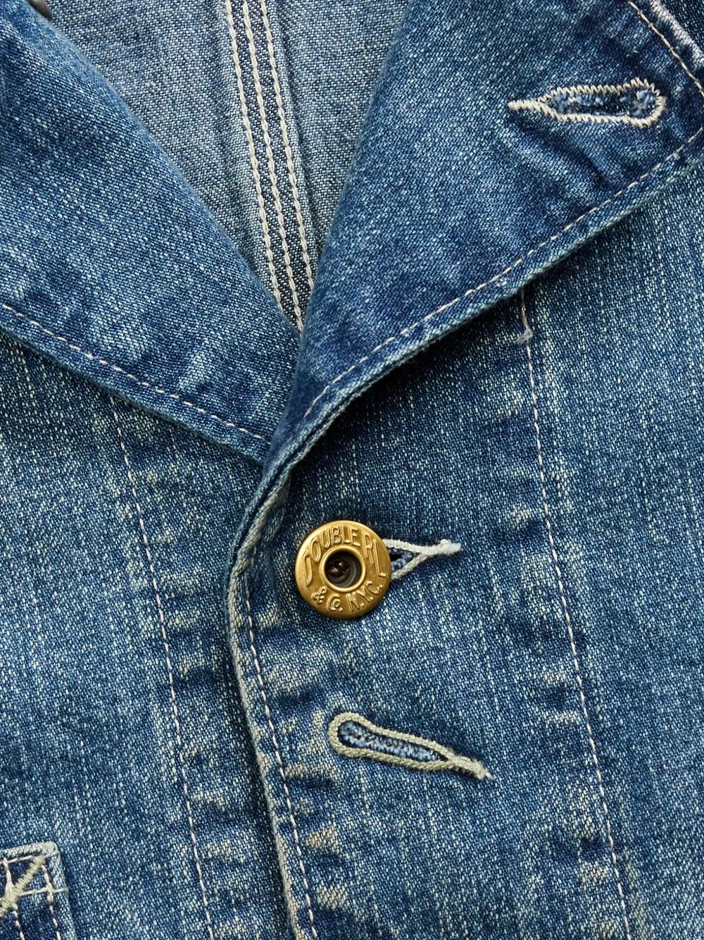 Ralph Lauren RRL Denim jack Blauw