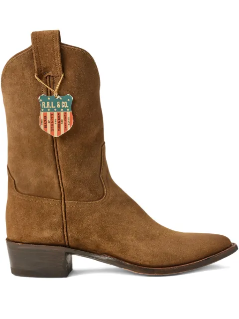 Ralph Lauren RRL suede western ankle boots