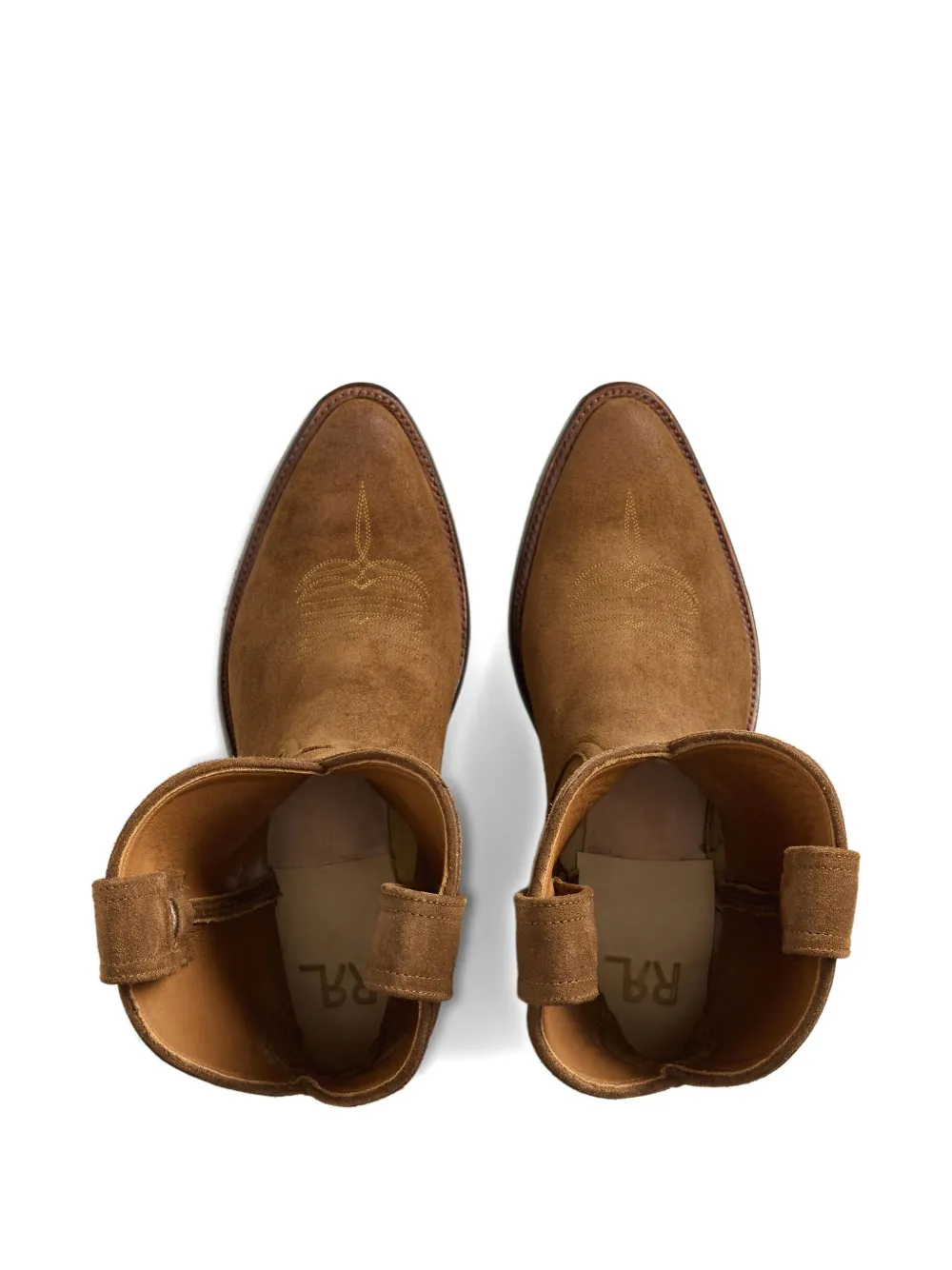 Ralph Lauren RRL Suède enkellaarzen met Western-stijl Bruin