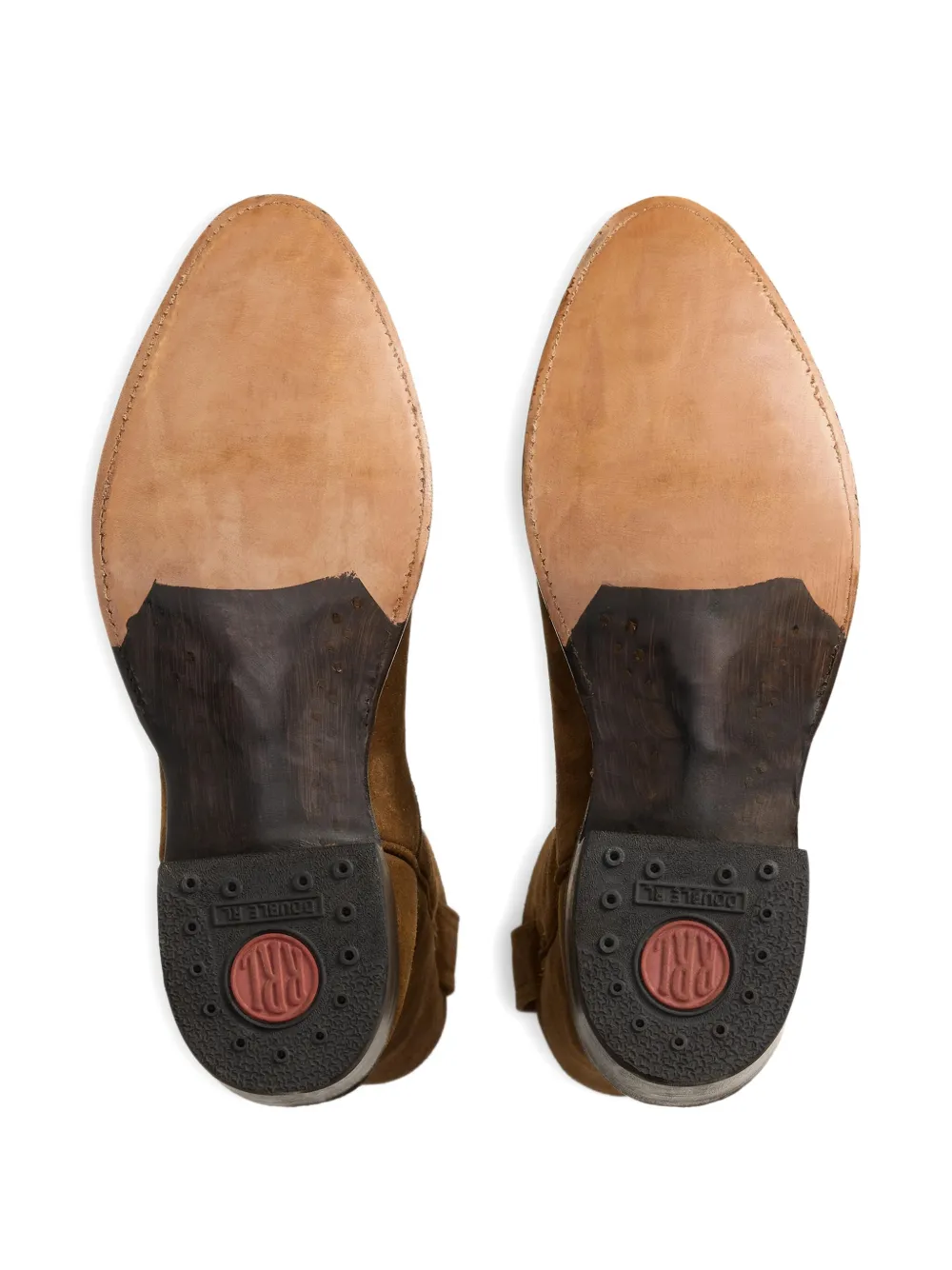 Ralph Lauren RRL Suède enkellaarzen met Western-stijl Bruin