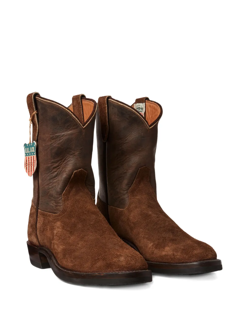 Ralph Lauren RRL Walker leather ankle boots Brown