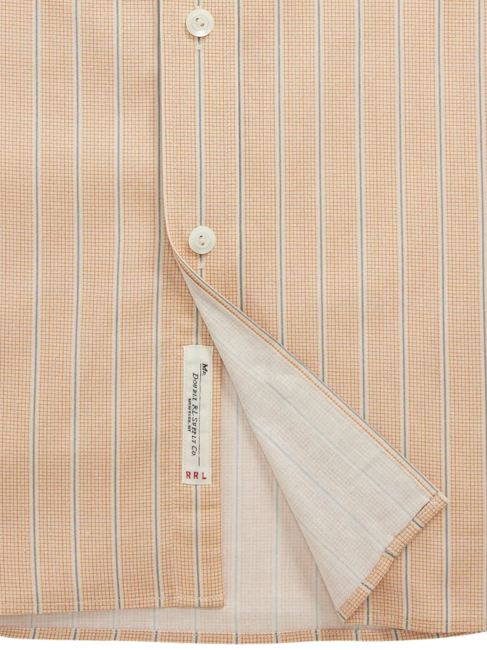 Ralph Lauren RRL Gestreept katoenen overhemd Oranje