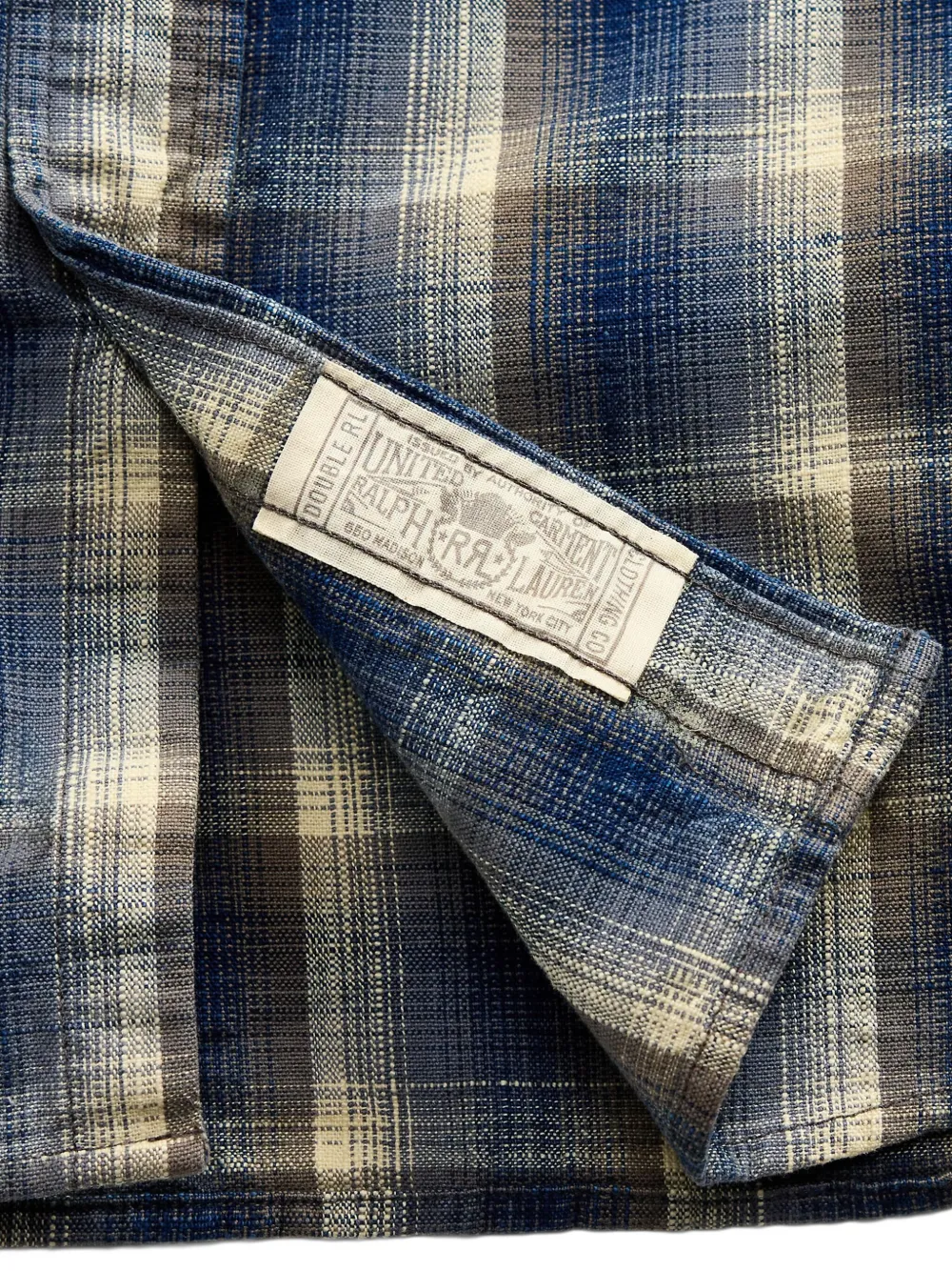 Ralph Lauren RRL Geruit overhemd Blauw