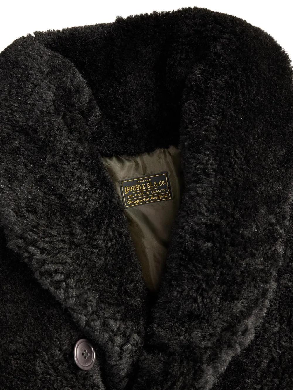 Ralph Lauren RRL Lammy coat Zwart