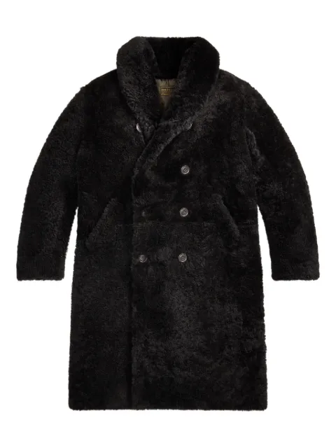 Ralph Lauren RRL shearling double-breasted coat