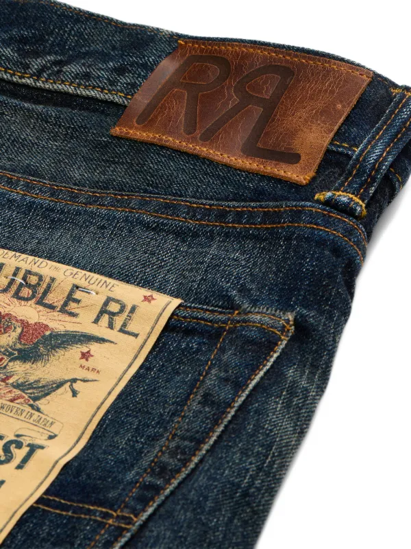 Ralph Lauren RRL ダメージ ストレートジーンズ | ブルー | FARFETCH JP