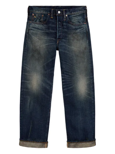 Ralph Lauren RRL distressed straight-leg jeans