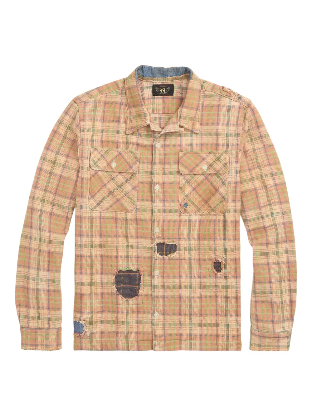 Ralph Lauren RRL Camicia Carter con applicazione - Toni neutri