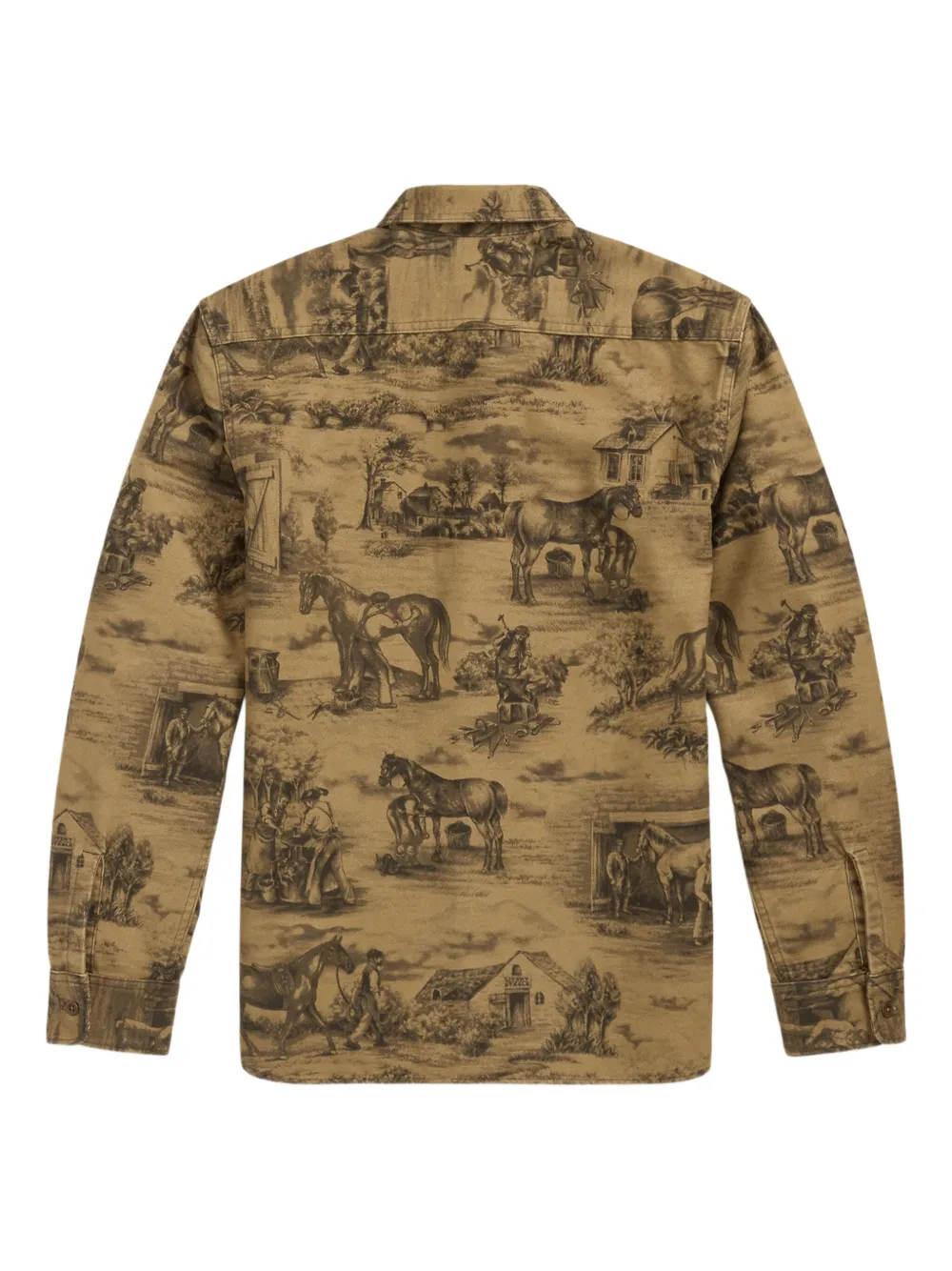 Ralph Lauren RRL Overhemd met print - Bruin
