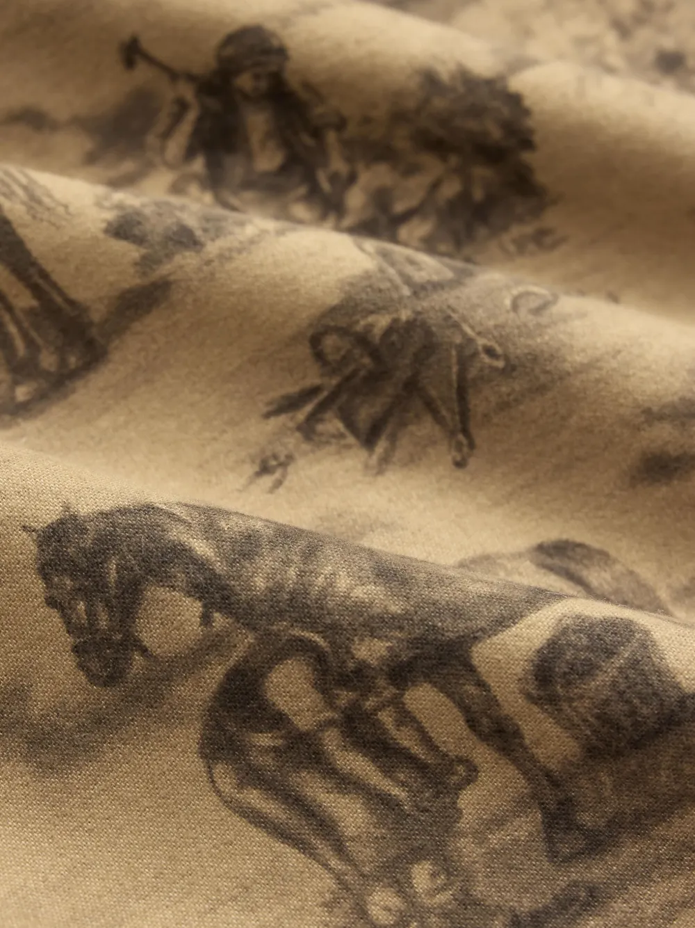 Rrl Hemd Mit Print In Brown