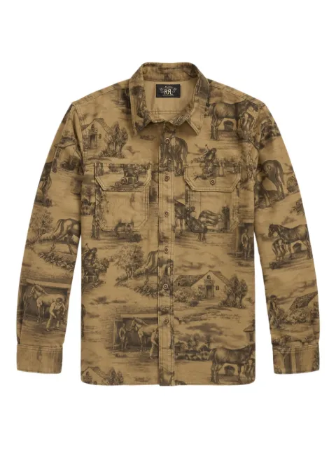 Ralph Lauren RRL camisa estampada con botones
