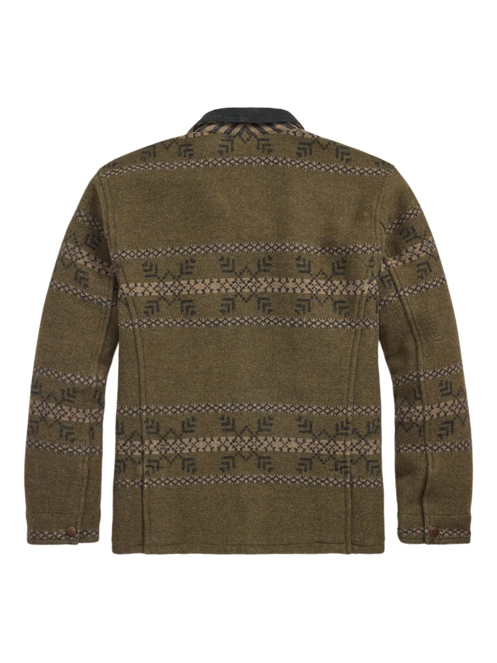 Ralph Lauren RRL patterned-jacquard button-up jacket | Shirt Jackets | Image 2