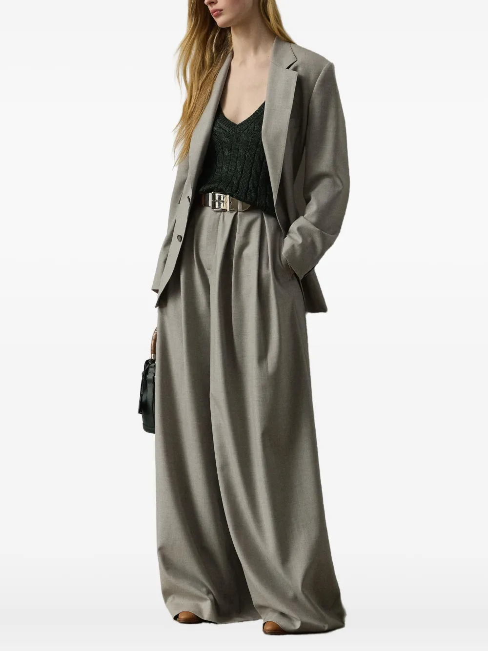 Ralph Lauren Collection Kabelgebreide trui Groen