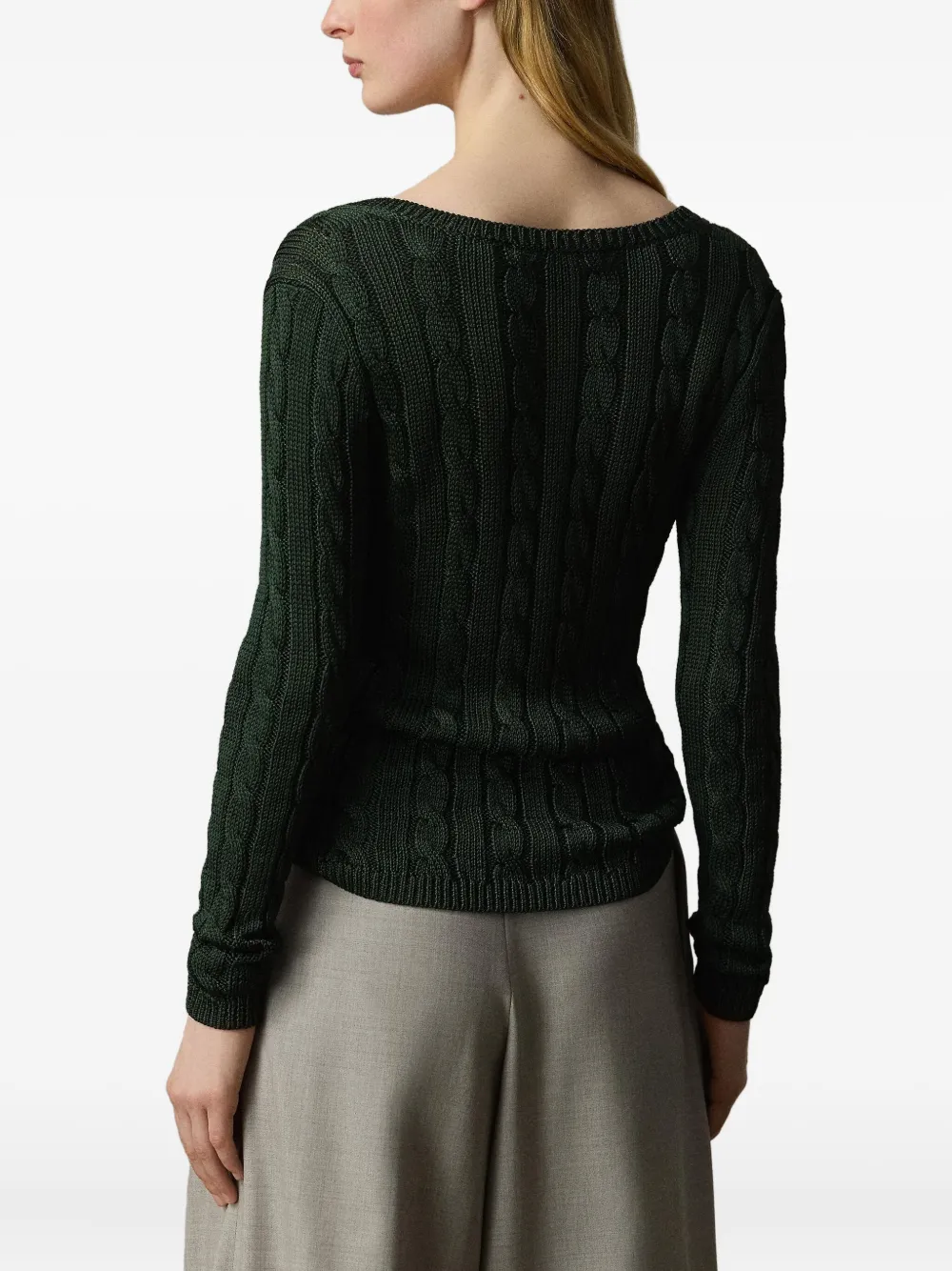 Ralph Lauren Collection Kabelgebreide trui Groen