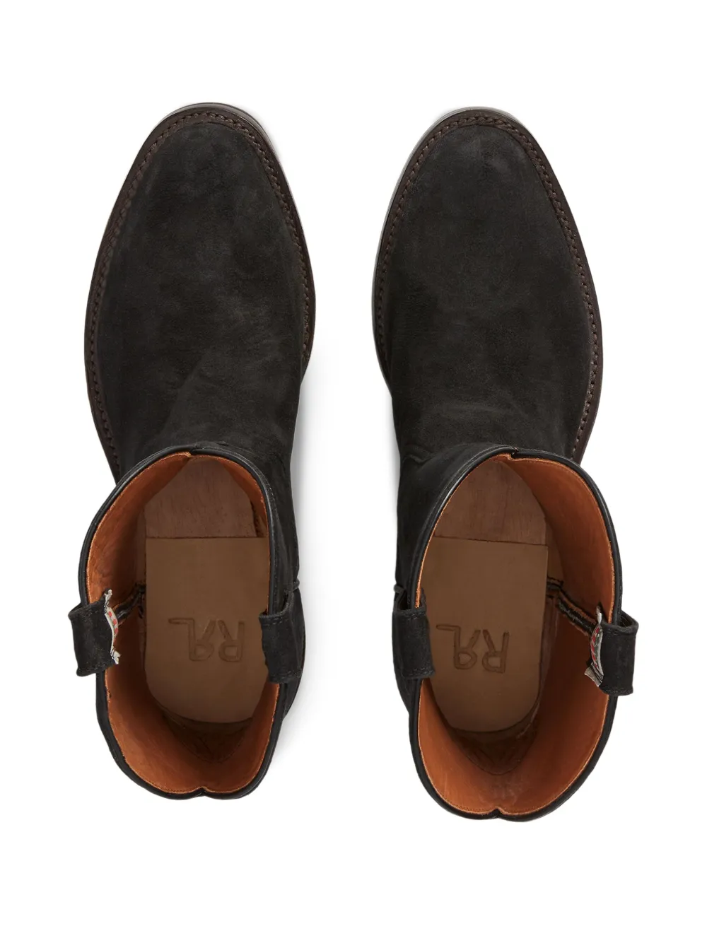 Ralph Lauren RRL Walker suede boots Black